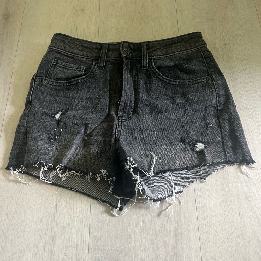 Wild Fable Black Distressed Jean Shorts
